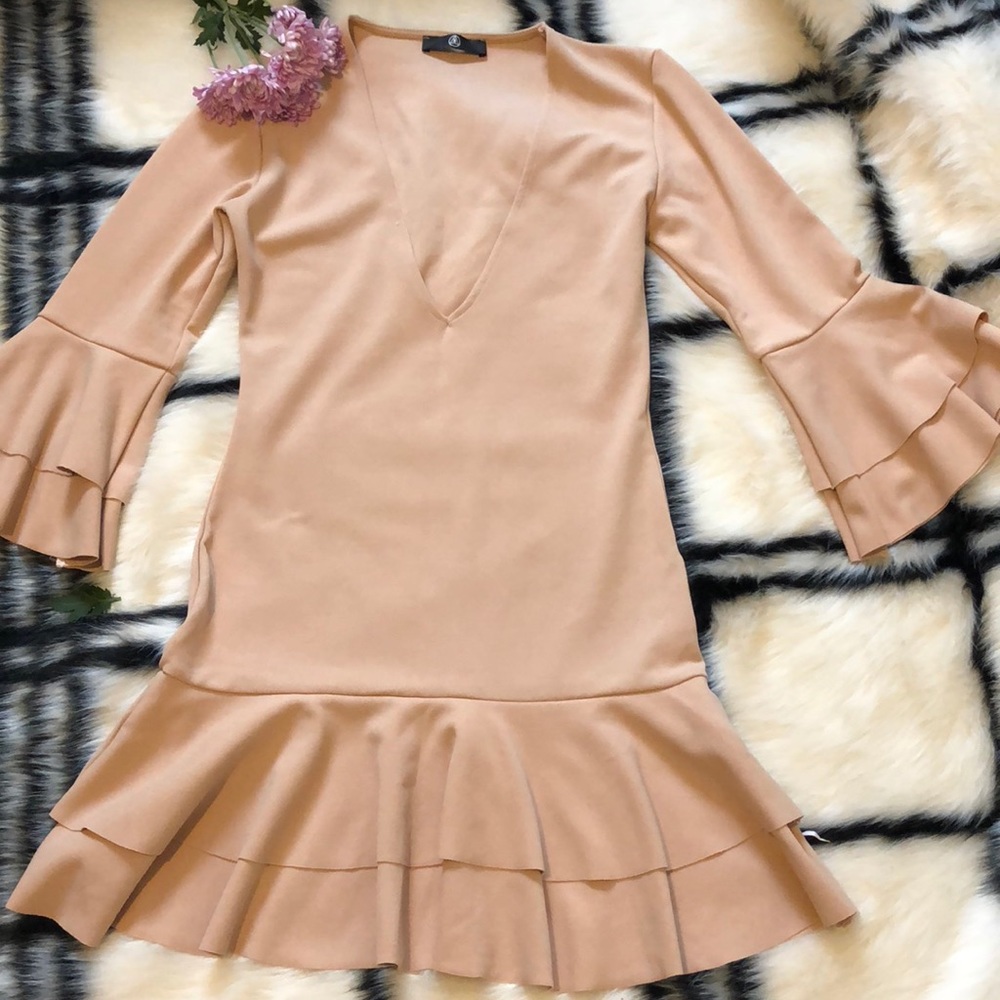 Plunge neck dress